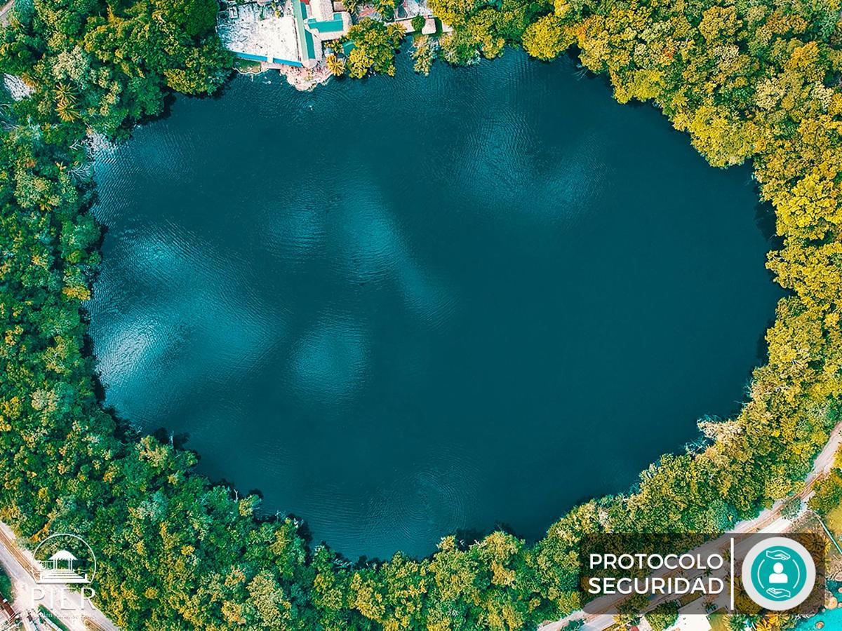 Hotel Wayak Bacalar - Todo Incluido エクステリア 写真
