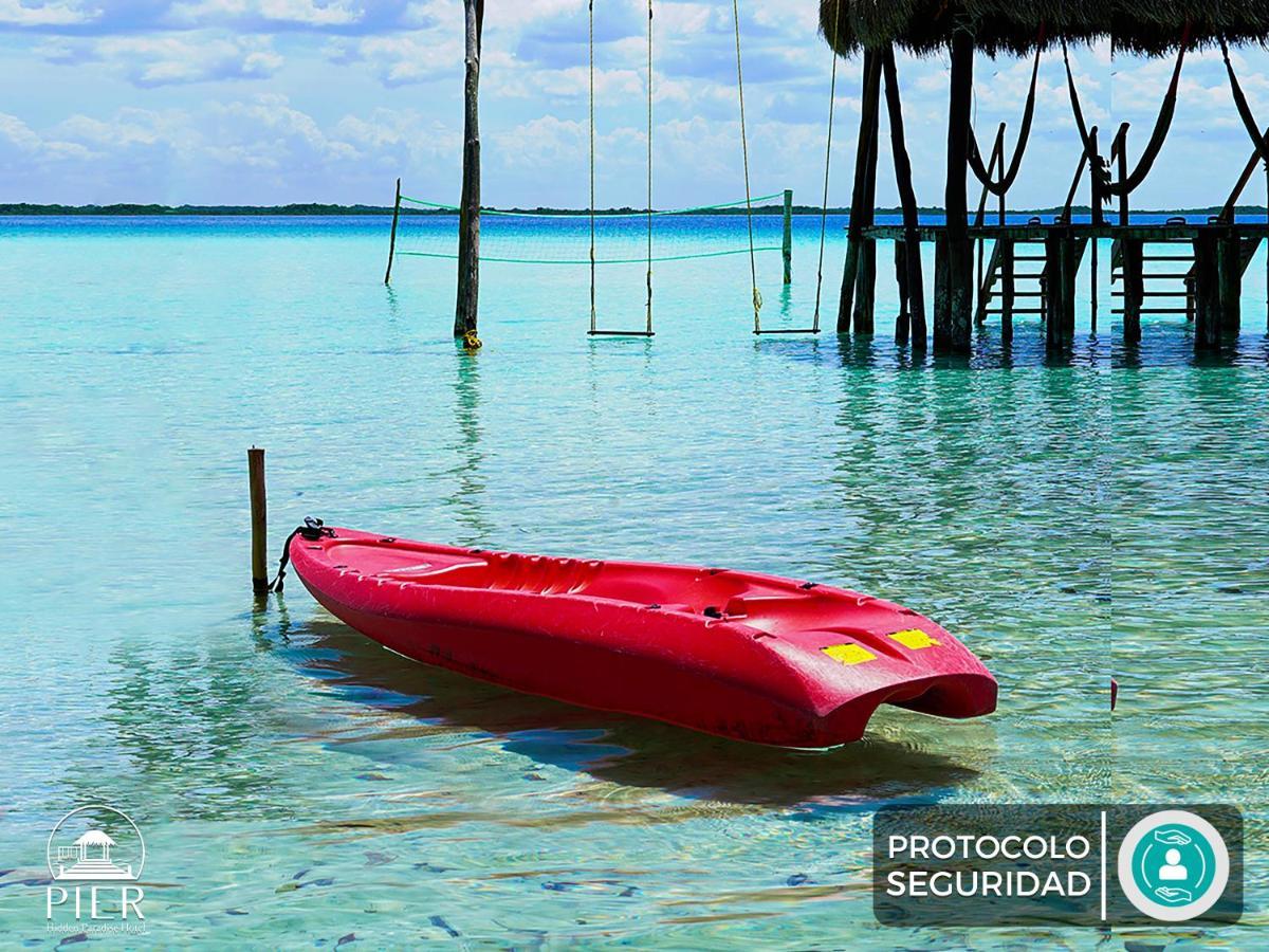 Hotel Wayak Bacalar - Todo Incluido エクステリア 写真