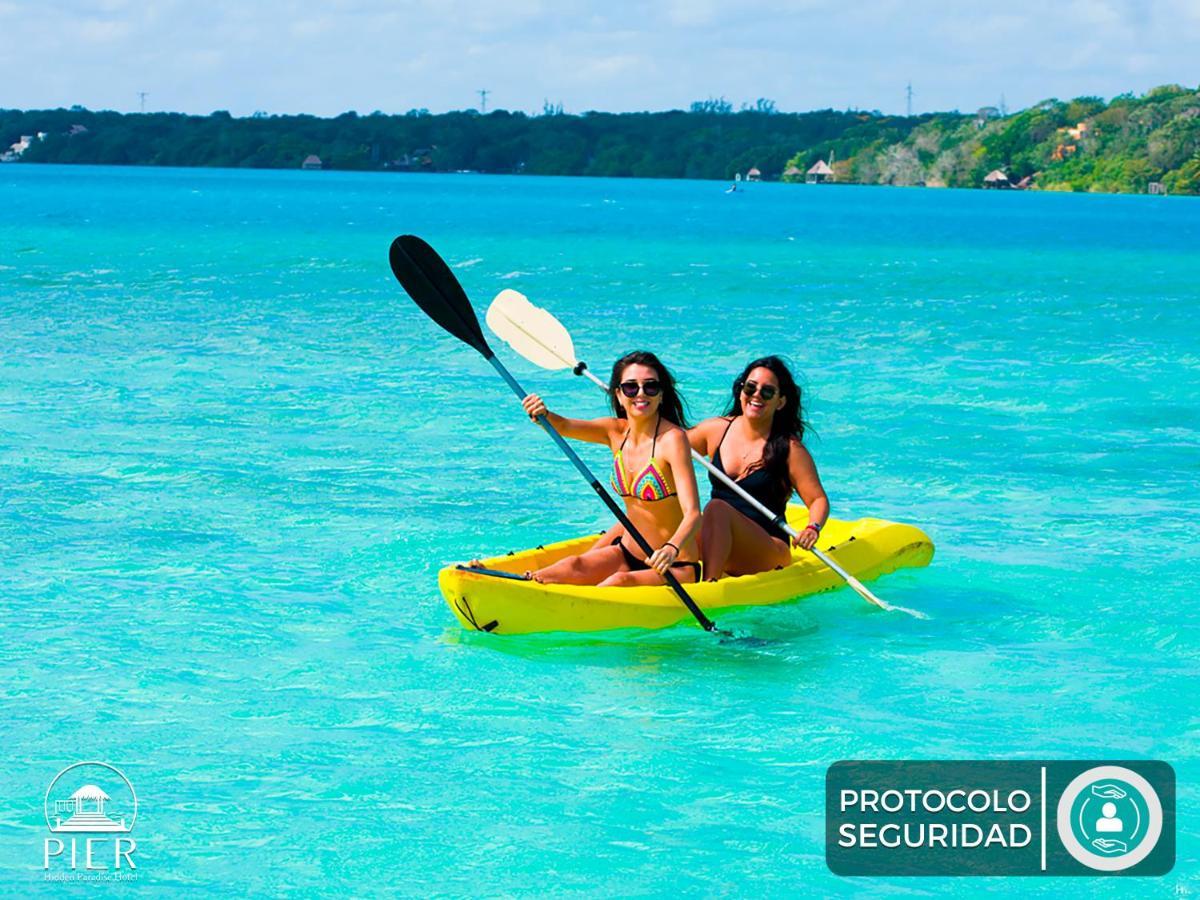 Hotel Wayak Bacalar - Todo Incluido エクステリア 写真