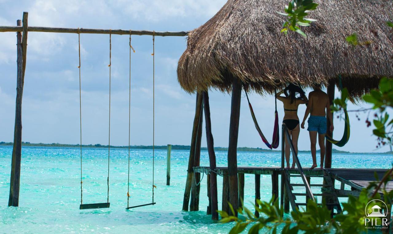 Hotel Wayak Bacalar - Todo Incluido エクステリア 写真