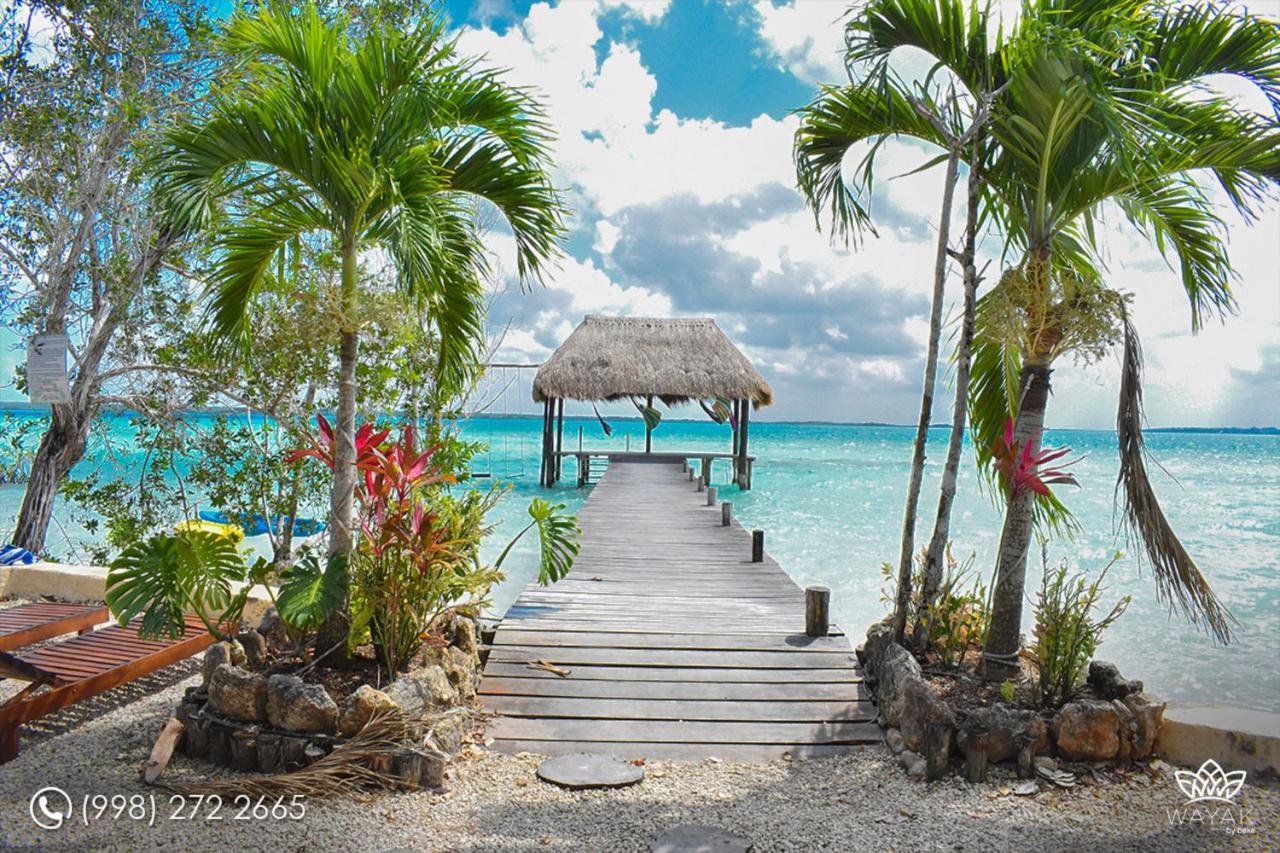Hotel Wayak Bacalar - Todo Incluido エクステリア 写真
